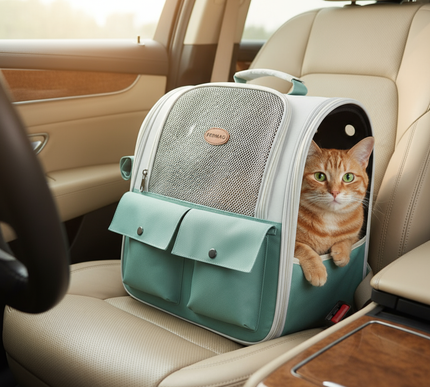 Sac à Dos confortable pour chat avec aération douce