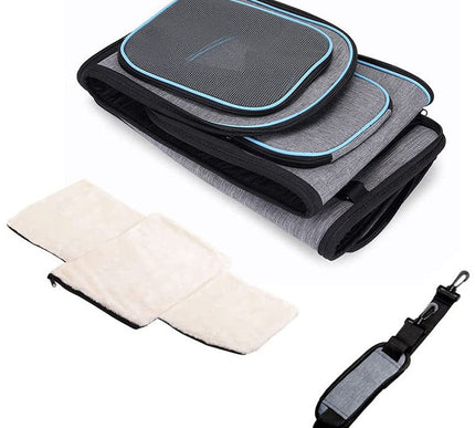 Sac de transport chat avec aérations extensibles