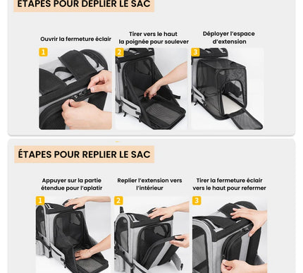 Sac à Dos Aéré pour Chats – Aventures Urbaines Confortables